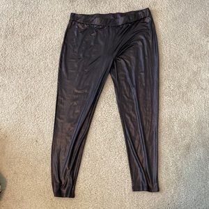 Faux leather leggings